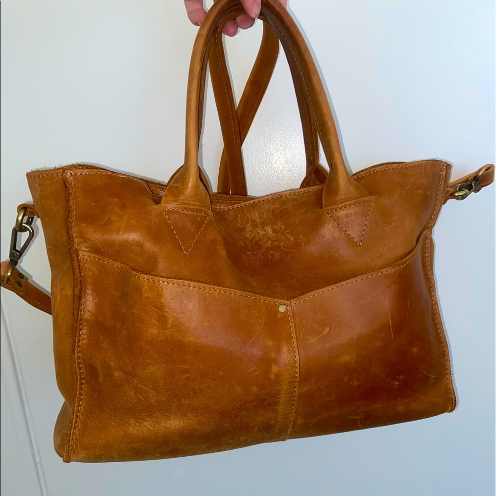 Brown Raven tote bag